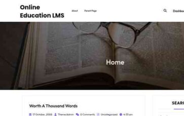 Online Education LMS (screenshot desktop)