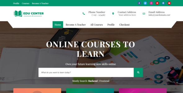 Online EduCenter (WordPress)