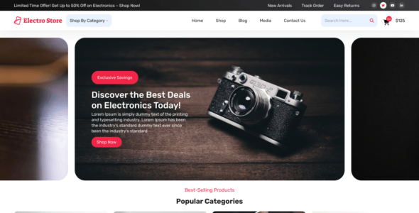 Online Electro Store (WordPress)