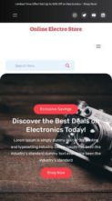 Online Electro Store (screenshot mobile)