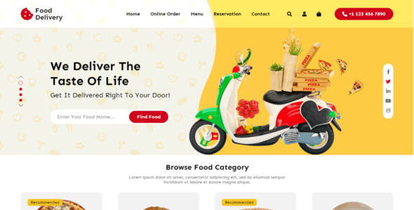 Online Food Delivery (WordPress)