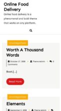 Online Food Delivery (screenshot mobile)