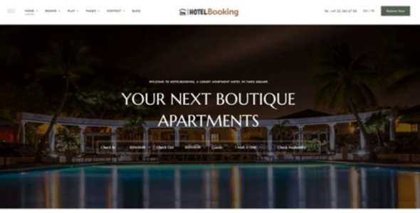 Online Hotel Resort Booking (WordPress)