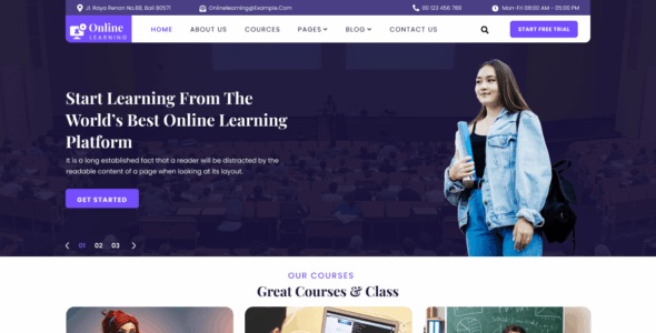 Online Learning LMS (WordPress)