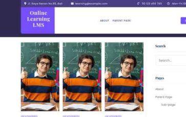 Online Learning LMS (screenshot desktop)