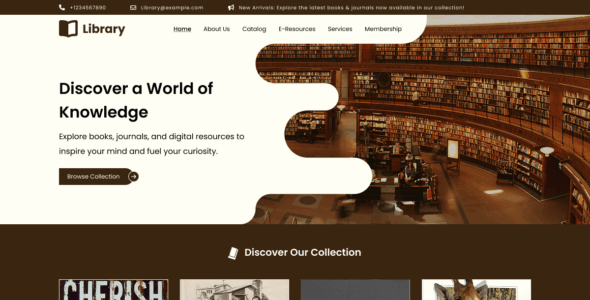 Online Library (WordPress)