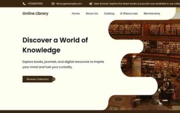 Online Library (screenshot desktop)