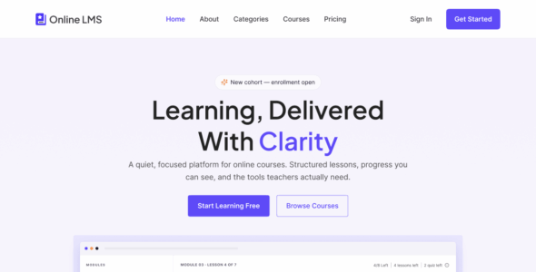 Online LMS (WordPress)