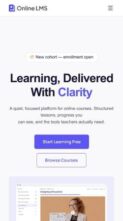 Online LMS (screenshot mobile)