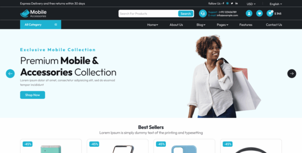 Online Mobile Accessories (WordPress)
