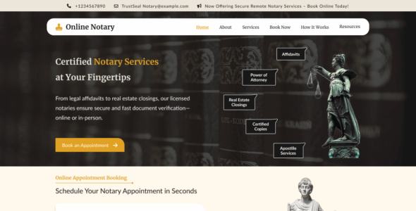 Online Notary (WordPress)