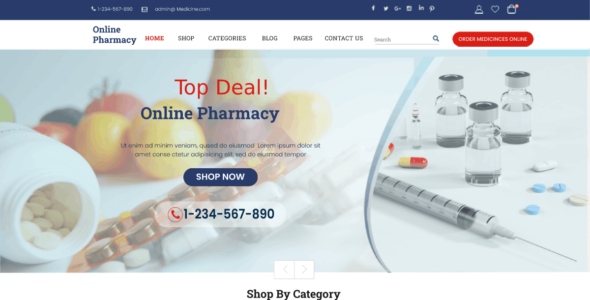 Online Pharmacy (WordPress)