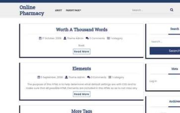 Online Pharmacy (screenshot desktop)