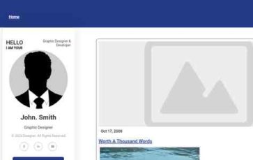 Online Resume (screenshot desktop)