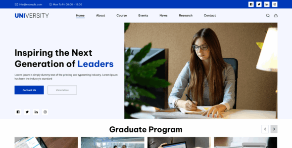 Online School Courses (WordPress)
