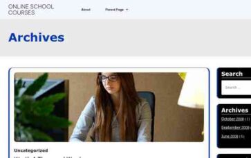 Online School Courses (screenshot desktop)