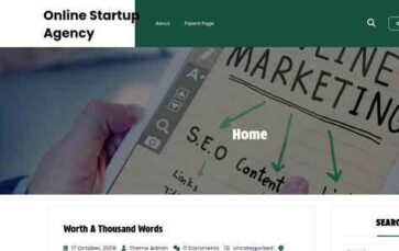 Online Startup Agency (screenshot desktop)