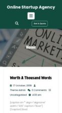 Online Startup Agency (screenshot mobile)