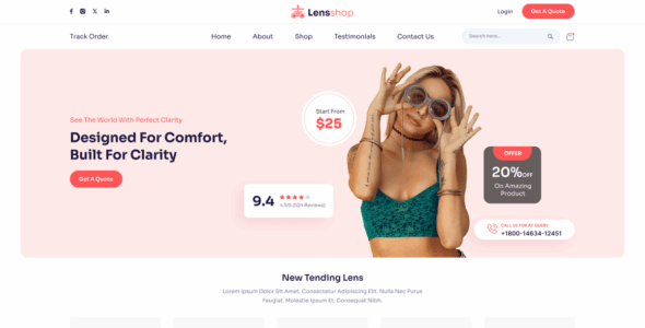 Optical Store (WordPress)