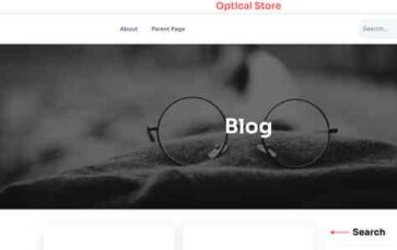 Optical Store (WP Elemento) - (screenshot desktop)
