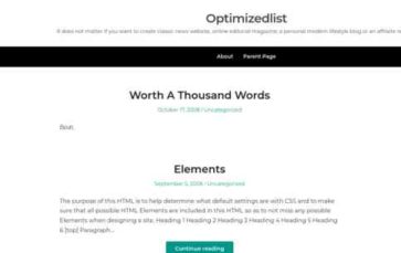 Optimizedlist (screenshot desktop)