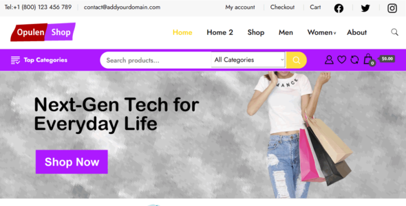 Opulen Shop (WordPress)