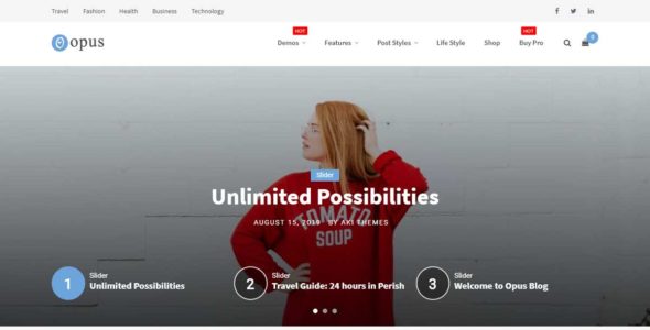 Opus Blog (WordPress)