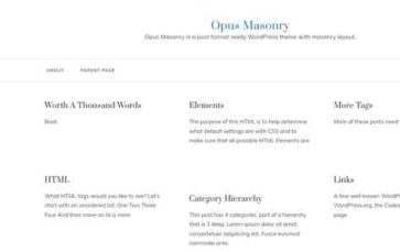 Opus Masonry (screenshot desktop)