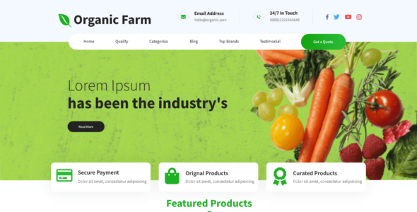 Organic Farm (WordPress)