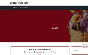 Organic Grocery (screenshot desktop)