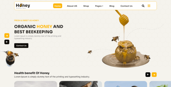 Organic Honey (WordPress)