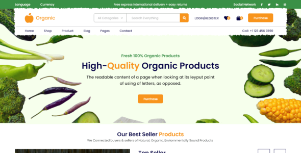 Organic Market (WordPress)