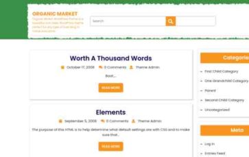 Organic Market (screenshot desktop)