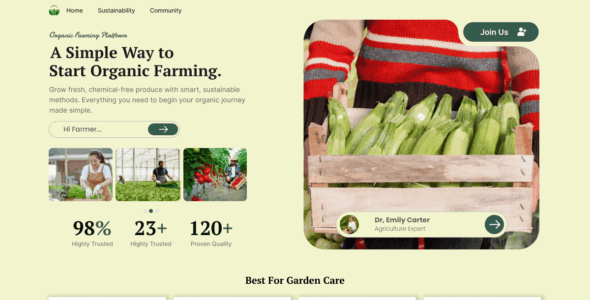 Organic Online Shop (WordPress)