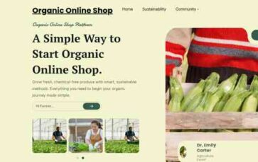 Organic Online Shop (screenshot desktop)