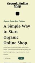 Organic Online Shop (screenshot mobile)