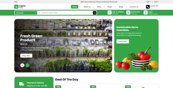 Organic Store (WordPress)