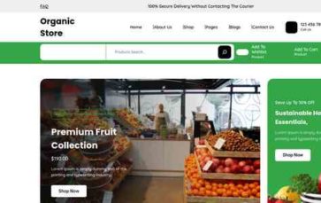 Organic Store (screenshot desktop)