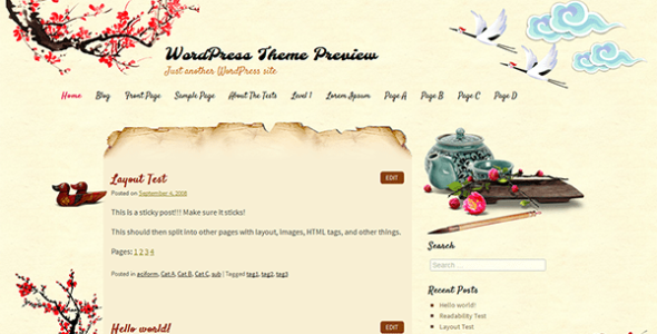 Oriental Writing (WordPress)