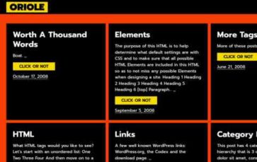 Oriole (screenshot desktop)