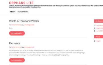 Orphans Lite (screenshot desktop)