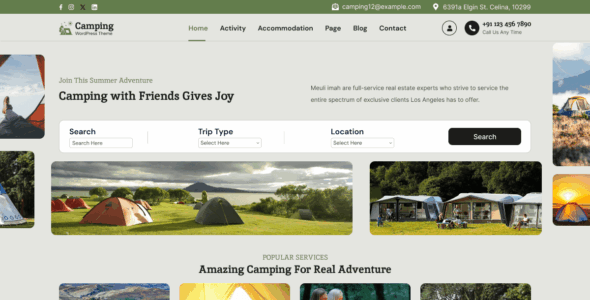 Outdoor Camping (WordPress)