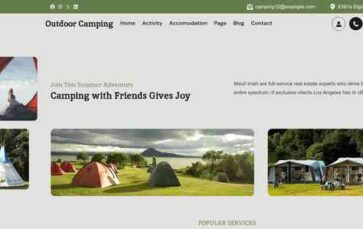 Outdoor Camping (screenshot desktop)