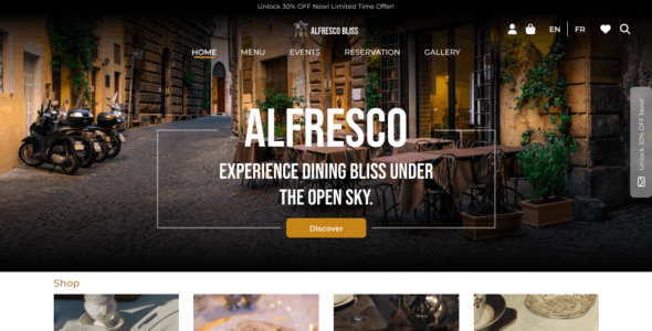 Outdoor Restaurant (WordPress)