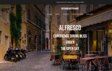 Outdoor Restaurant (screenshot desktop)