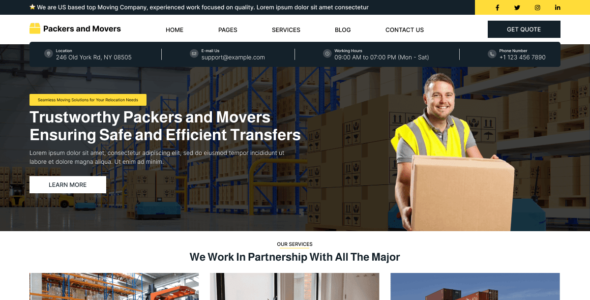 Packers Movers Company (WordPress)