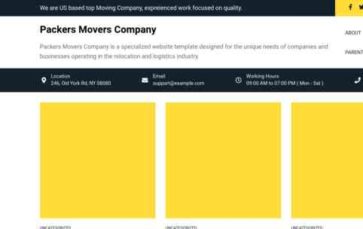 Packers Movers Company (screenshot desktop)