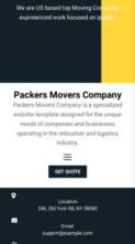 Packers Movers Company (screenshot mobile)