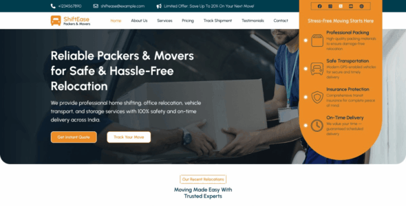 Packing and Moving (WordPress)
