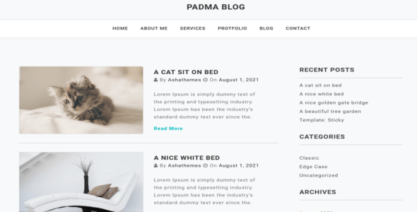 Padma Blog (WordPress)
